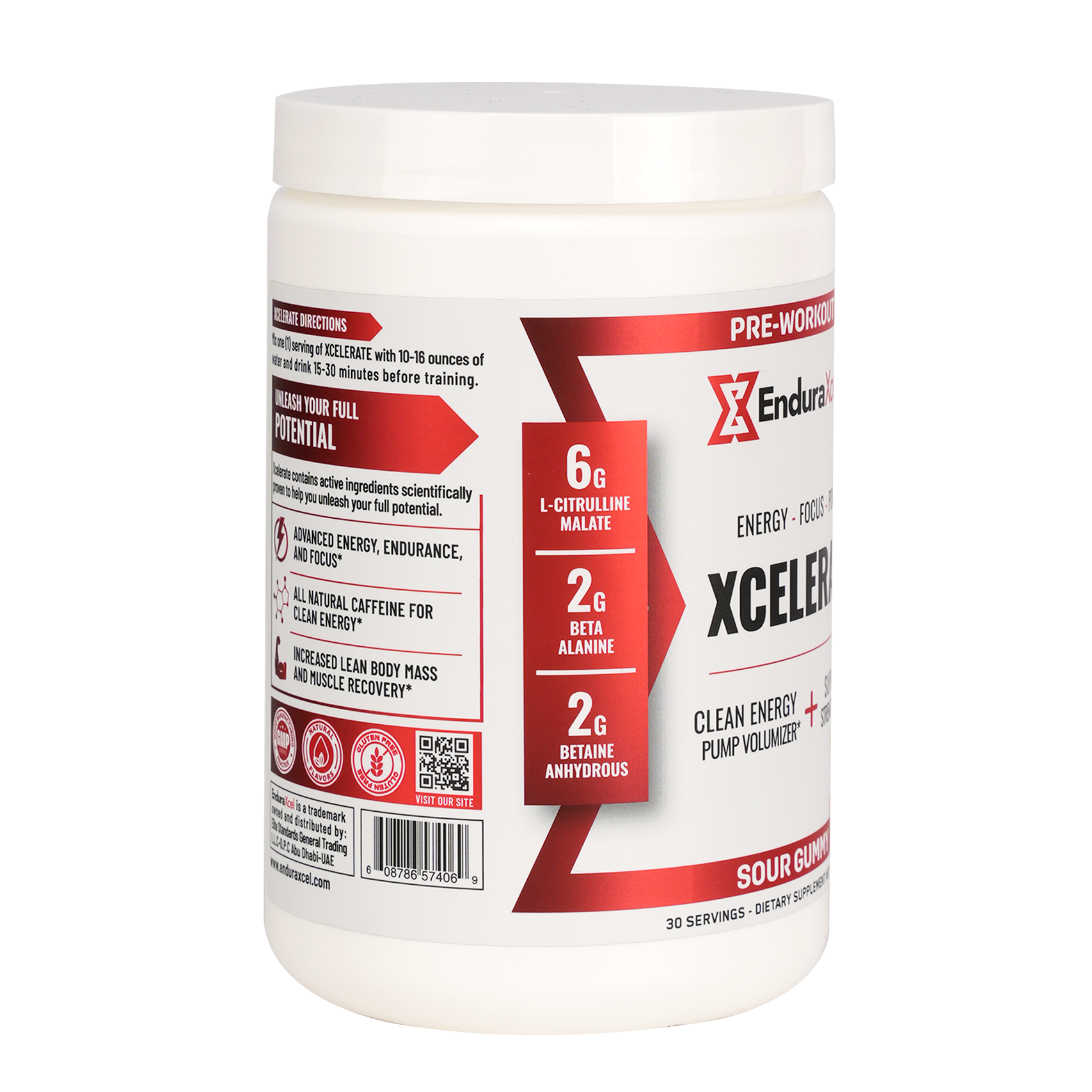 Xcelerate Pre-Workout - Sour Gummy - 30 serv.