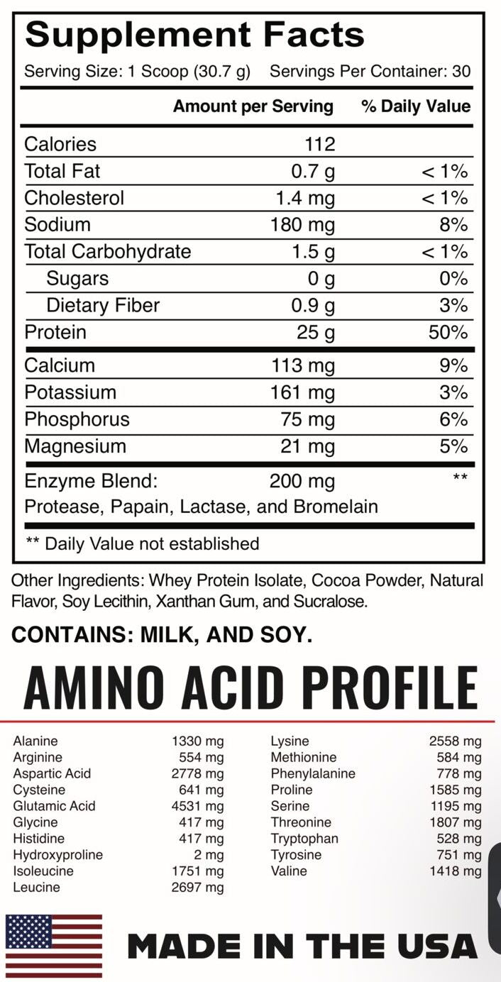 EnduraXcel ISO Whey - Double Chocolate Chunk - Digestive Enzymes - 30 serv.