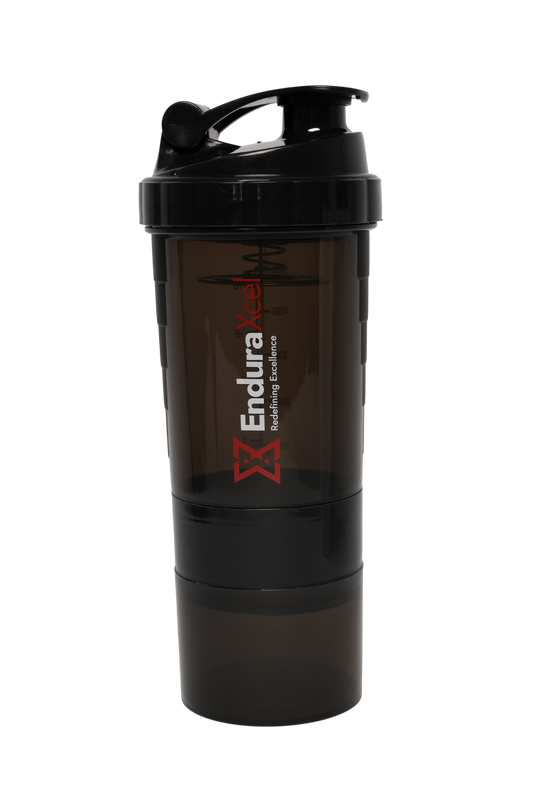 Enduraxcel 3 in 1 plastic  Protien Shaker with Storage , 500ml