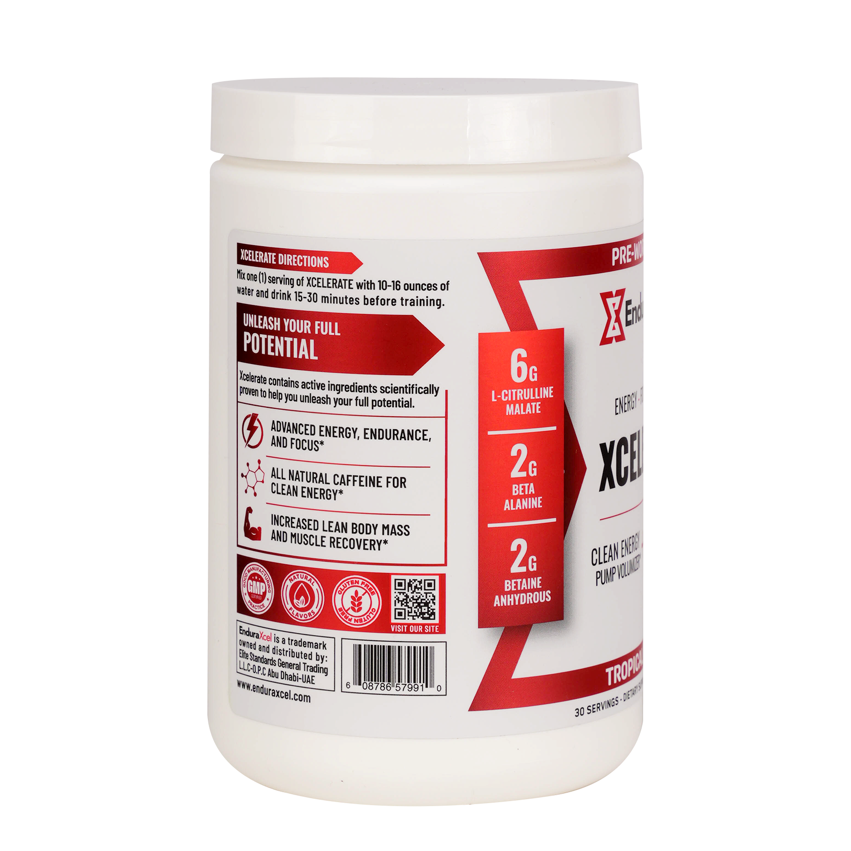 Xcelerate Pre-Workout – Tropical Fruits - 30 serv.