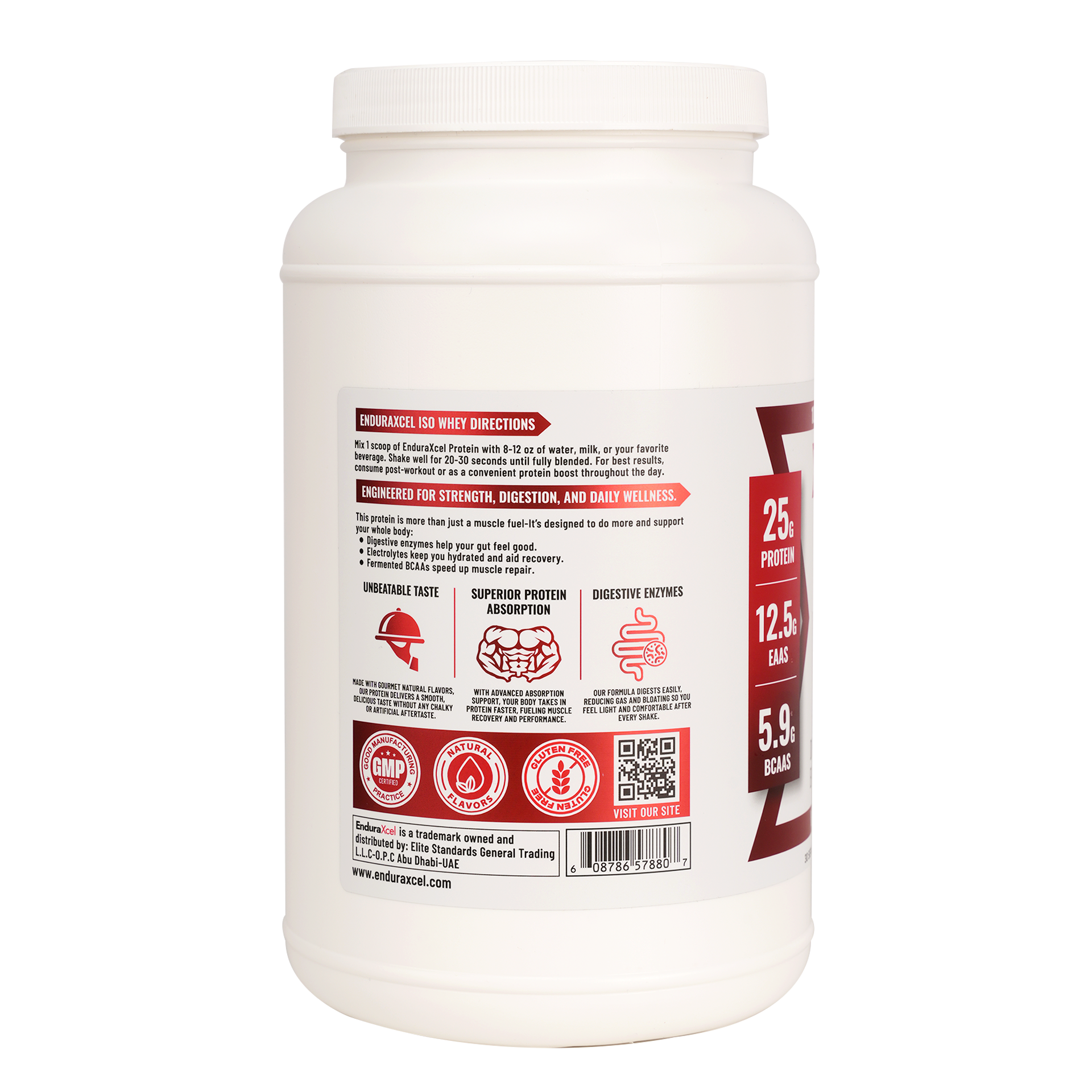 EnduraXcel ISO Whey - Double Chocolate Chunk - Digestive Enzymes - 30 serv.