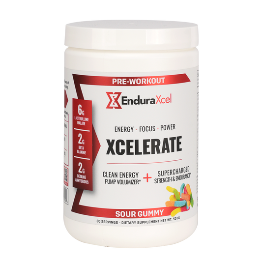 Xcelerate Pre-Workout - Sour Gummy - 30 serv.